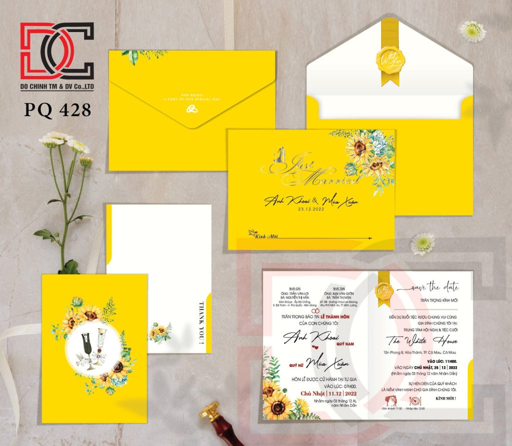 Thiệp cưới độc đáo