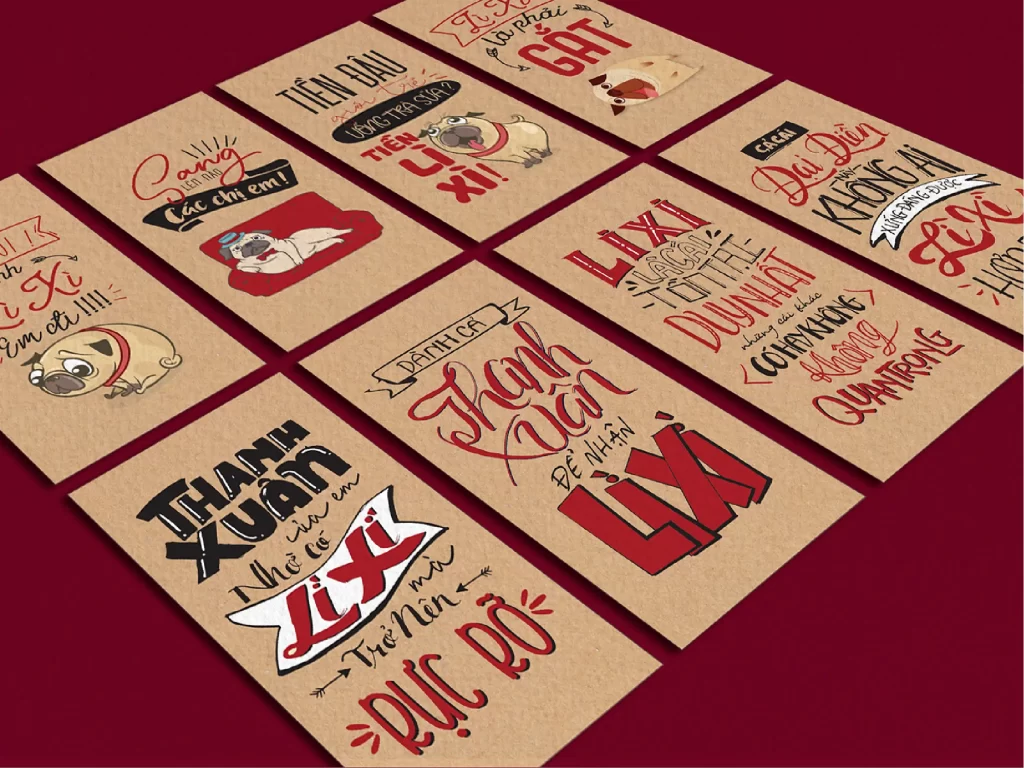 Bao lì xì giấy Kraft