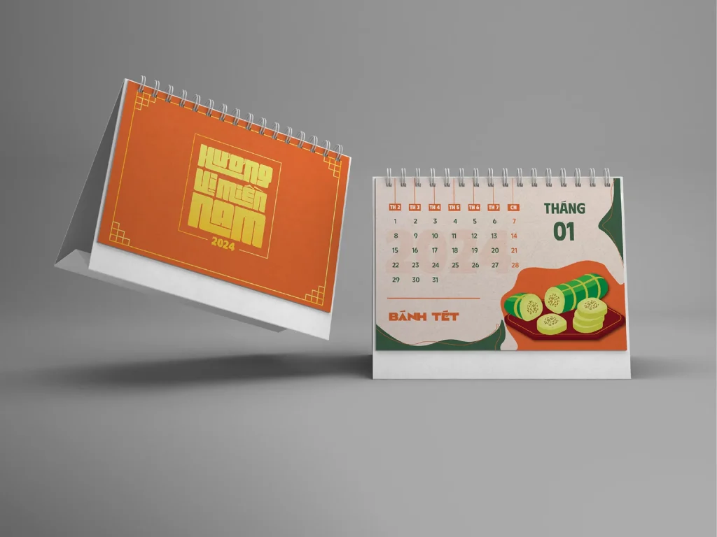 Mẫu lịch để bàn