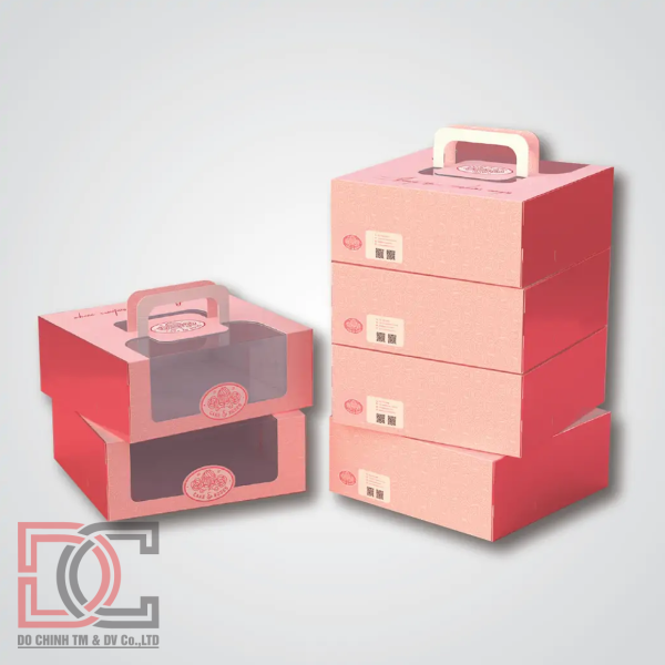 In hộp giấy đựng bánh